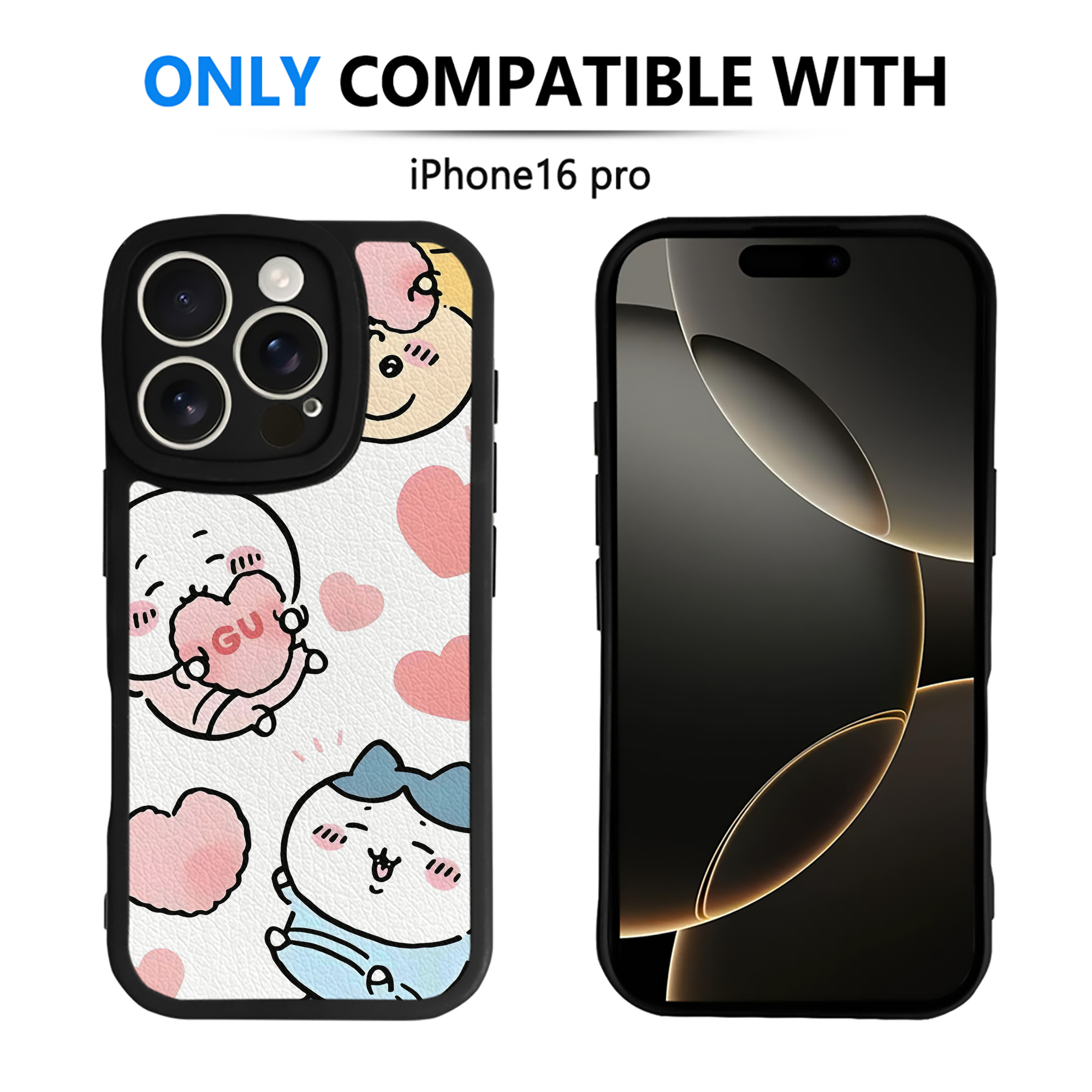 （画像用） ちいかわ Chii-kawa 【iPhone 16シリーズ対応】シリコンスマホケース（レザー調） 材質：シリコン